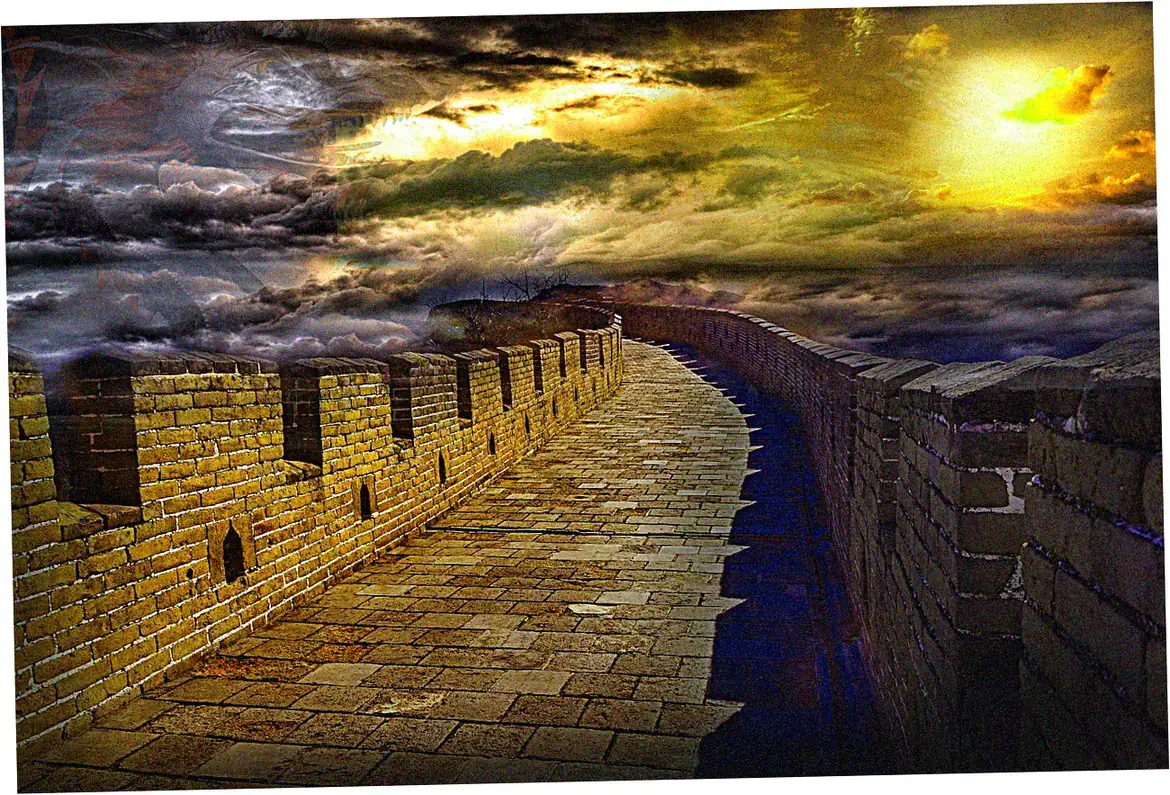 Materials used in constructing Nine-Dragon Wall