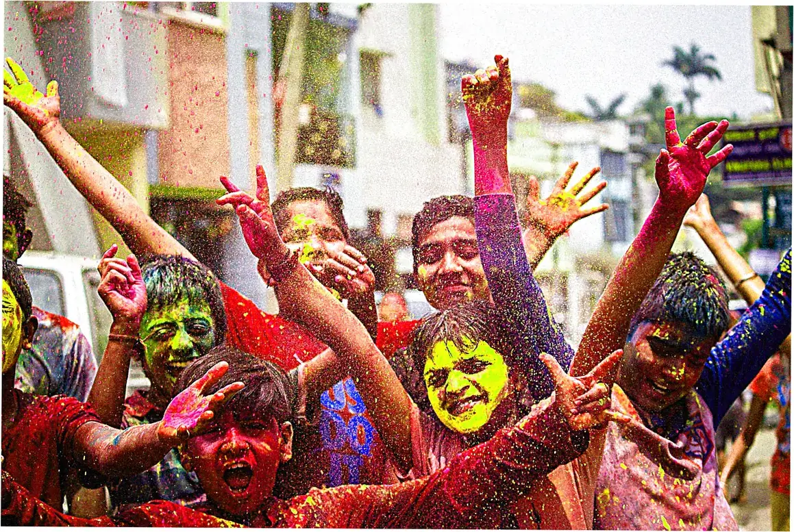 Rangwali Holi is the big day of colors celebration.